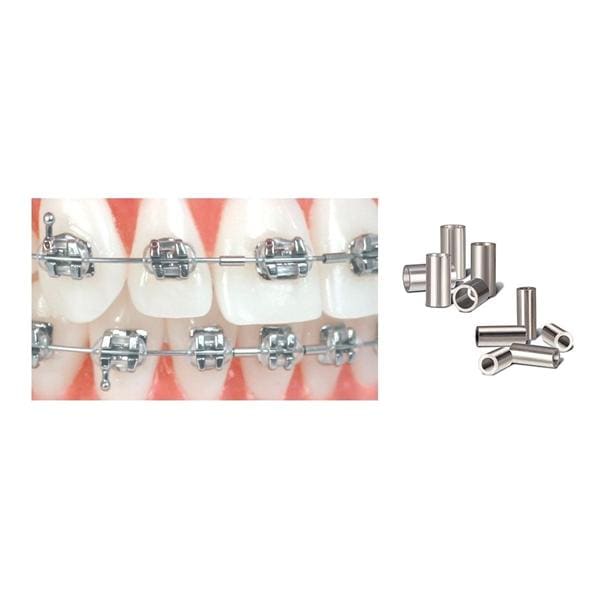 Crimpable Small Mini Stops Stainless Steel 25/Pk