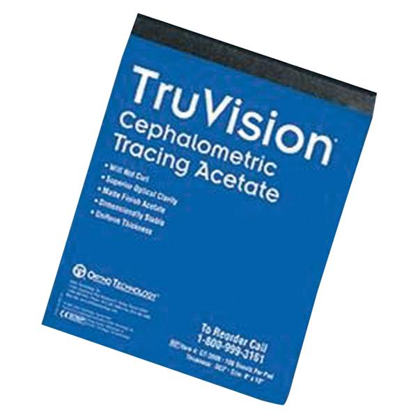 TruVision Cephalometric Tracing Acetate Pad 8 in x 10 in Blue Ea