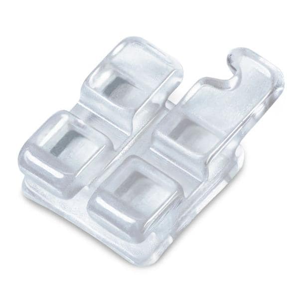 PURE Roth Orthodontic Ceramic Sapphire Bracket 0.022 in LR Cspd w/ Hk 10/Pk