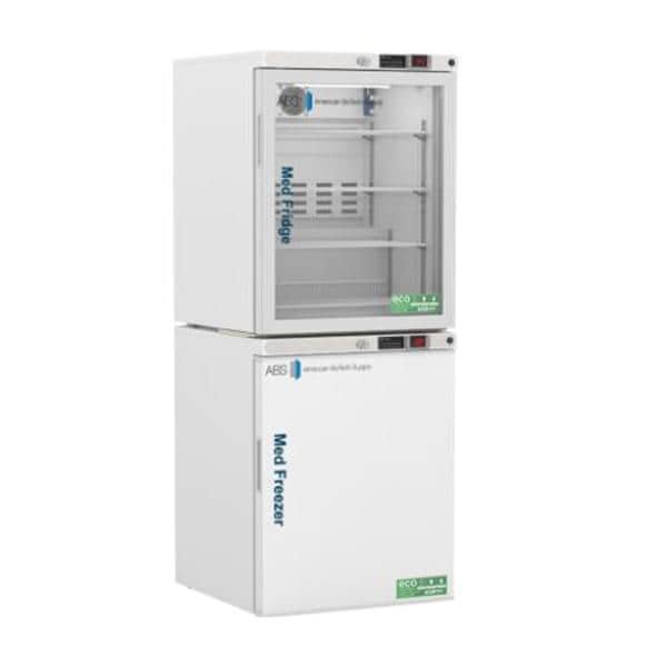 Pharmacy Refrigerator/Freezer 5.2 Cu Ft/4 Cu Ft Glass Door/Solid Door Ea