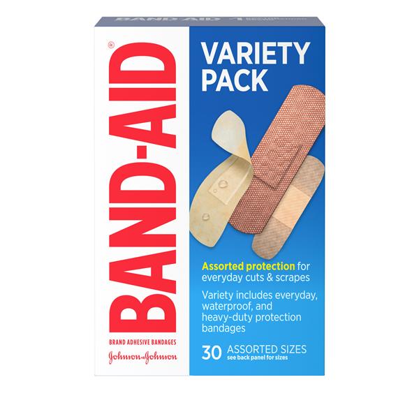 Band-Aid Adhesive Bandage Fabric Assorted Sizes Assorted Sterile 30x24/Ca