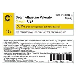 Betamethasone Valerate Topical Cream 0.001 Tube 45gm Each