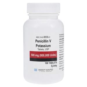 Penicillin V Potassium Tablets 500mg Bottle 100/Bottle