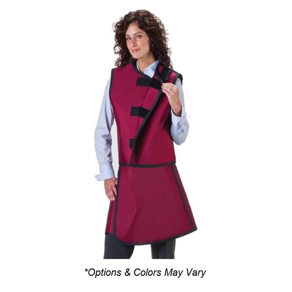 X-Ray Apron/Vest Purple Women .5mm Front/.25mm Back Lead Free w/ Thyrd Clr Ea