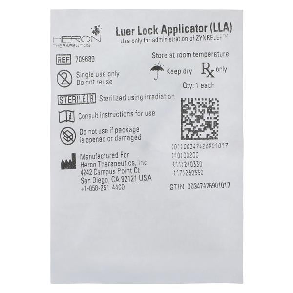 Zynrelef Luer Lock Applicator Injection - Carton 10/Package