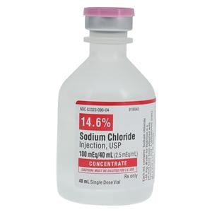 Sodium Chloride 14.6% Injection SDV 50mL/Vl 25/Package