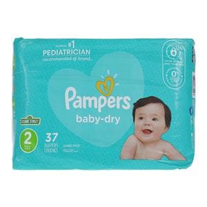 Pampers Baby-Dry Diaper Size 2 12-18lbs 37/Pk