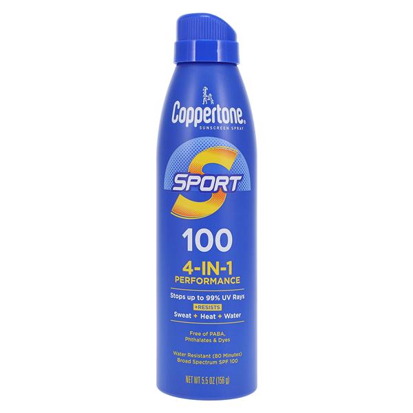 Coppertone Sport Sunscreen Spray Fragrance Free Adult 5.5oz Water Resistant Ea