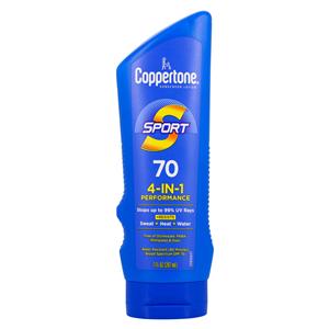 Coppertone Sport Sunscreen Lotion Fragrance Free Adult 7oz Water Resistant Ea