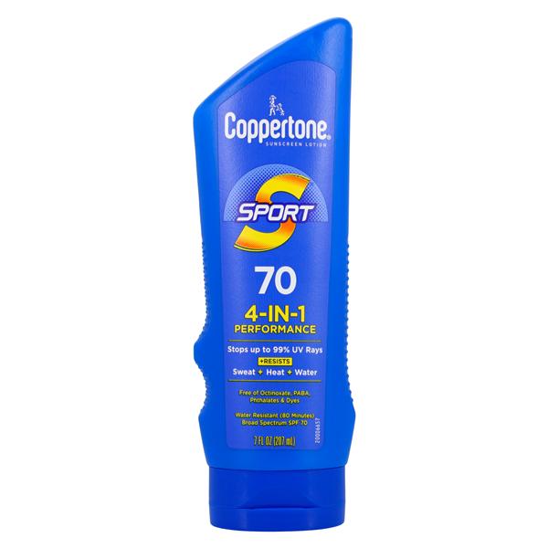 Coppertone Sport Sunscreen Lotion Fragrance Free Adult 7oz Water Resistant Ea