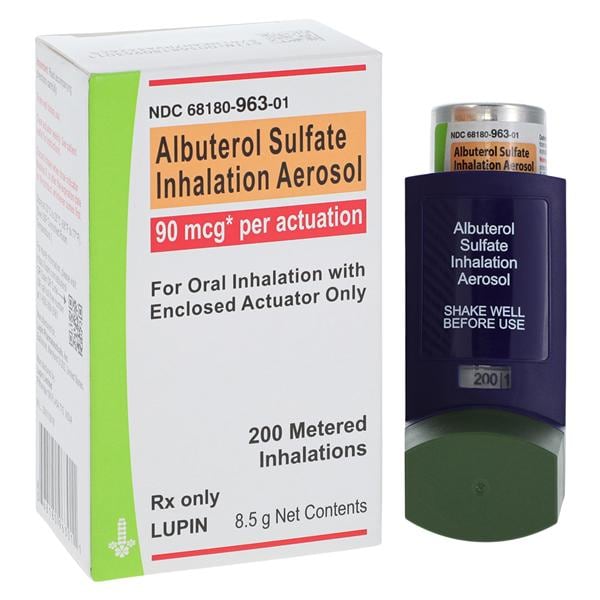 Albuterol Sulfate HFA Inhalation Aerosol 90mcg Inhaler 8.5g Each