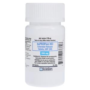 Bupropion HCl SR Extended-Release Tablets 200mg Bottle 60/Bottle Each