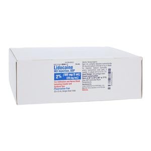 Lidocaine HCl Injection 2% Preservative Free SDV 5mL 25/Package