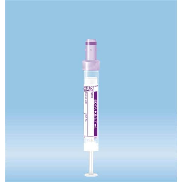 S-Monovette Blood Collection Tube Trans/Vio Cp 2.7mL Scrw Cp PP/HDPE 500/Ca