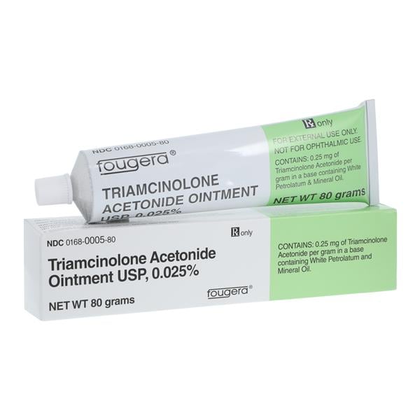 Triamcinolone Acetonide Topical Ointment 0.025% Tube 80gm Each