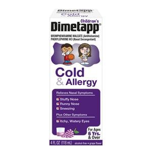 Dimetapp Children 6+ Cold/Allergy 2mg/5mg Grape 4oz/Bt
