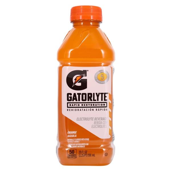 Gatorlyte Electrolyte Beverage Rapid Rehydration Orange 20oz Bottle 12/Ca