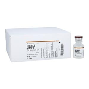 Water for Injection Injection Preservative Free SDV 20mL 25/Package