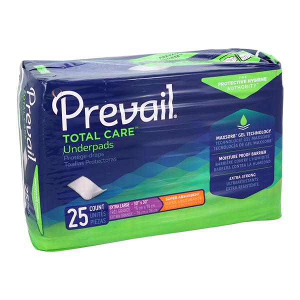 Prevail Incontinence Underpad 30x30" Super 100/Ca