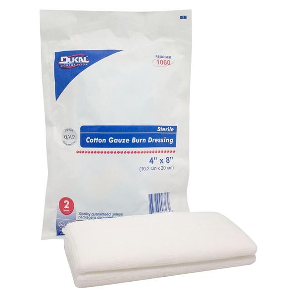 Woven Cotton Burn Dressing 4x8" Sterile Non-Adhesive