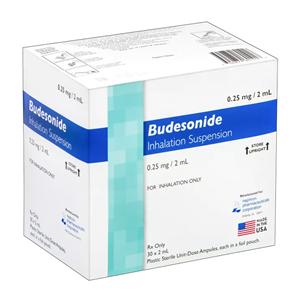 Budesonide Inhalation Suspension 0.25mg Ampule 2mL 30/Package