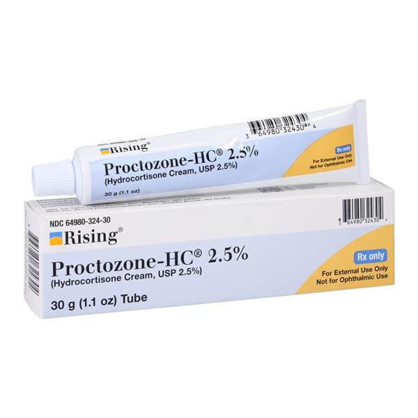 Hydrocortisone Topical Cream 2.5% Tube 30gm Each