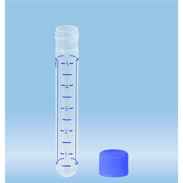 Centrifuge Tube Polypropylene 5mL 75x13mm Non-Sterile 1000/Ca