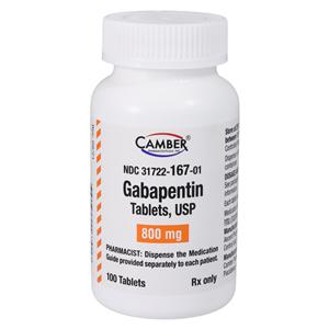 Gabapentin Tablets 800mg Bottle 100/Bottle Each