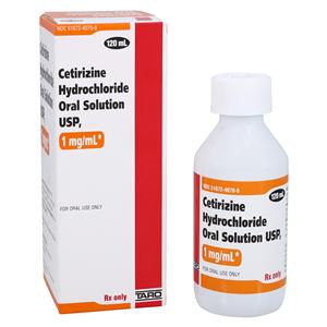 Cetirizine HCl Oral Solution 1mg/mL Grape Bottle 120mL Each