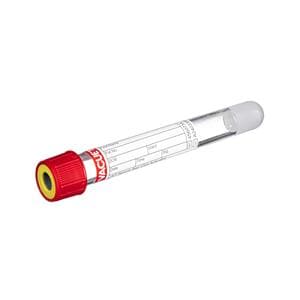 Vacuette Blood Collection Tube Yellow/Red 5mL Pull Cap 50/Bx