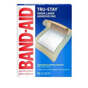 Band-Aid Adhesive Bandage Plastic 2.88x4" Tan Sterile 10x24/Ca
