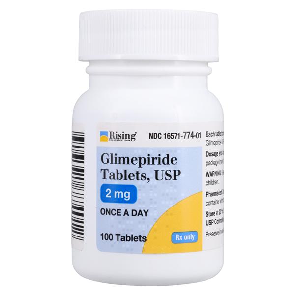 Glimepiride Tablets 2mg Bottle 100/Bottle Each