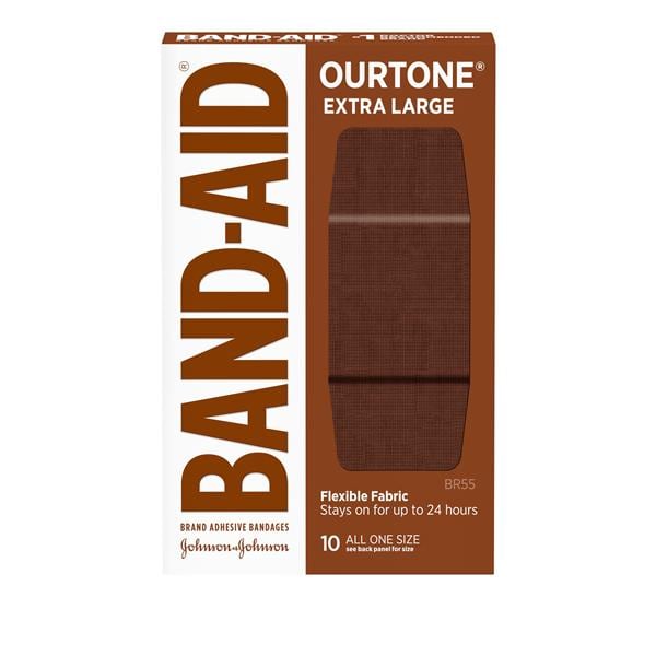 Band-Aid Ourtone Adhesive Bandage Fabric 1.75x4" BR55 Sterile 10/Bx