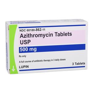 Azithromycin Tablets 500mg Unit Dose Box 1x3/Package Each