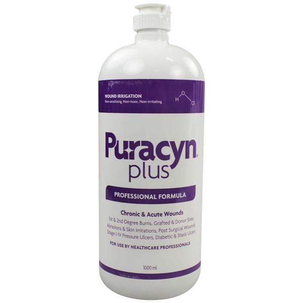 Puracyn Plus Wound Cleanser 32oz HOCI LF Flp Tp Bttl Disposable 6/Ca