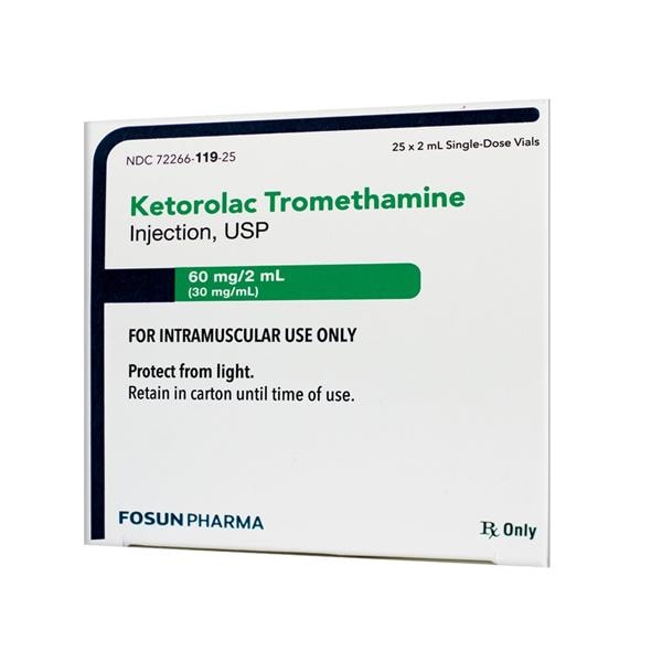Ketorolac IM Injection 30mg/mL SDV 2mL 25/Package