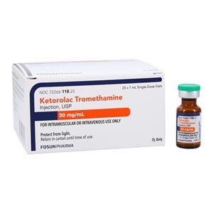 Ketorolac IM/IV Injection 30mg/mL SDV 1mL 25/Package