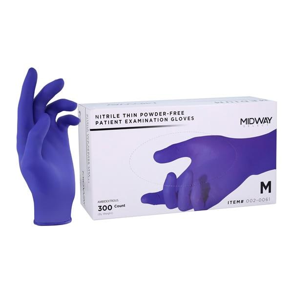 Nitrile Exam Gloves Medium Non-Sterile