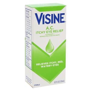 Visine A.C. Adult/Children 6+ Eye Drops Itch & Redness Relief 0.5oz 3/Pk