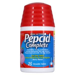 Pepcid Complete Berry Chewable 25/Bt