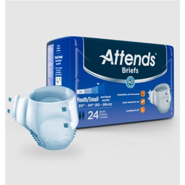 Incontinence Brief Unisex Small Absorbent 96/Ca