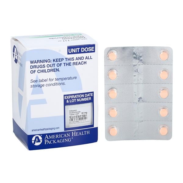 Diltiazem HCl 30mg Unit Dose Each