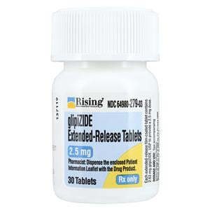 Glipizide ER Extended-Release Tablets 2.5mg Bottle 30/Bottle Each