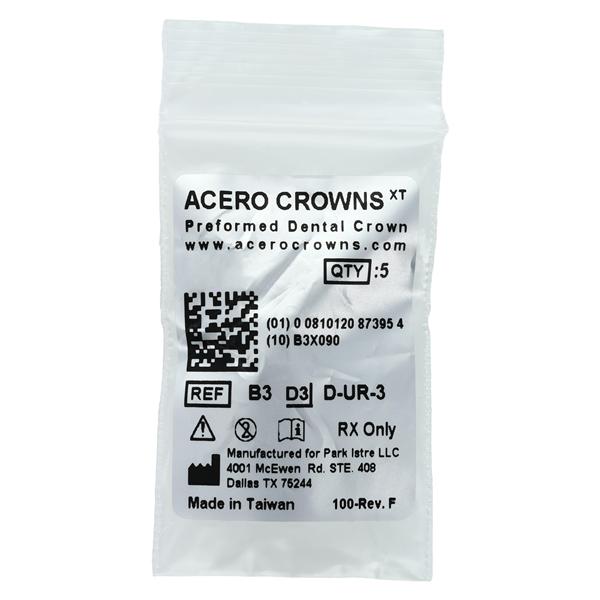 ACERO Crowns 3 1st Primary Upper Right Molar 5/Pk 5/Pk