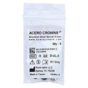 ACERO Crowns 3 1st Primary Upper Left Molar 5/Pk 5/Pk