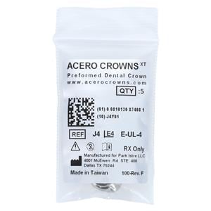 ACERO Crowns Size 4 2nd Primary Upper Left Molar 5/Pk 5/Pk