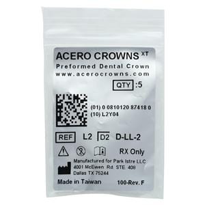 ACERO Crowns 2 1st Primary Lower Left Molar 5/Pk 5/Pk
