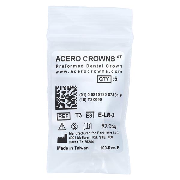 ACERO Crowns 3 2nd Primary Lower Right Molar 5/Pk 5/Pk