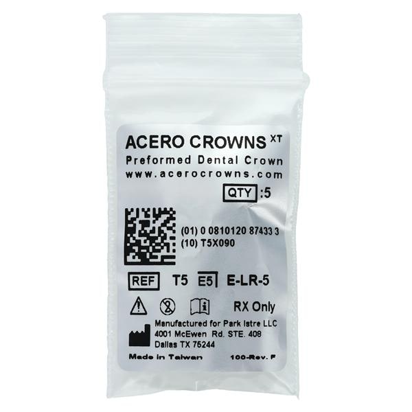 ACERO Crowns 5 2nd Primary Lower Right Molar 5/Pk 5/Pk
