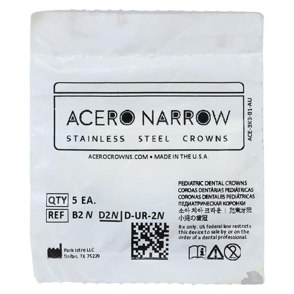 ACERO Crowns Size 2 1st Primary Upper Right Molar 5/Pk 5/Pk